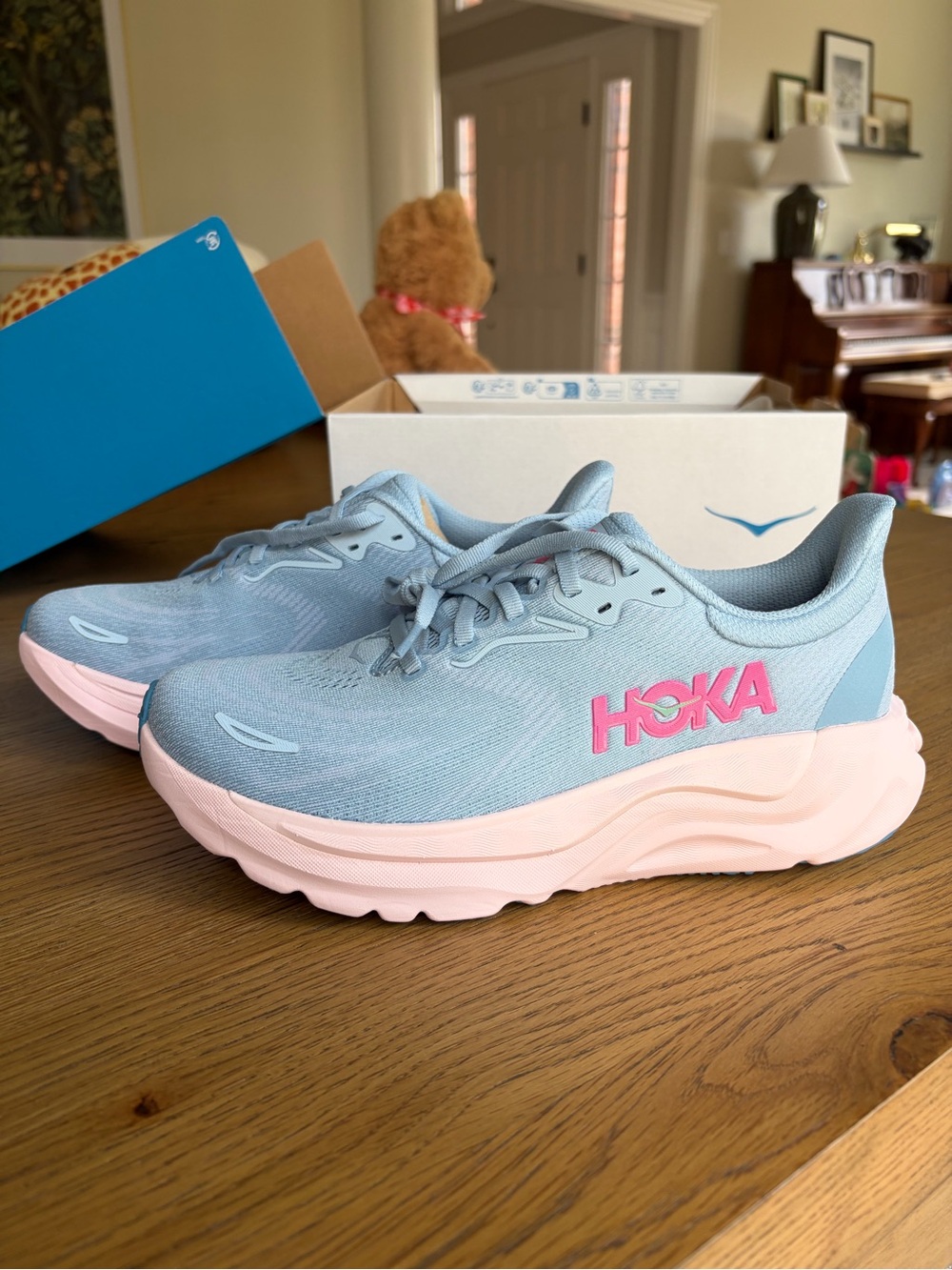 Brand New Blue/Pink Arahi HOKA Shoes